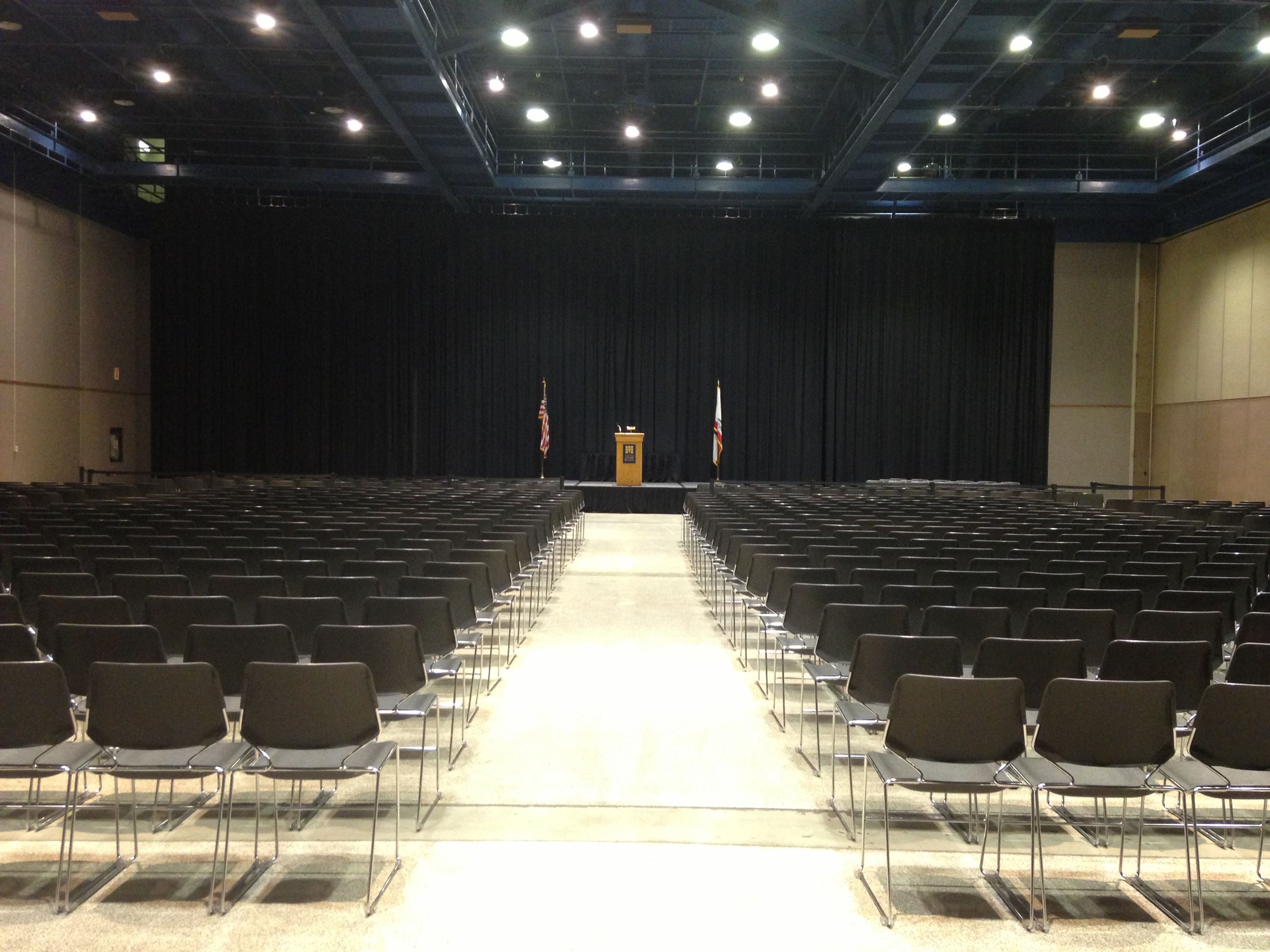 Tuolumne Room - Theatre style with stage